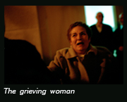The grieving woman