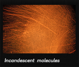 Incandescent molecules