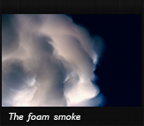 The foam smoke
